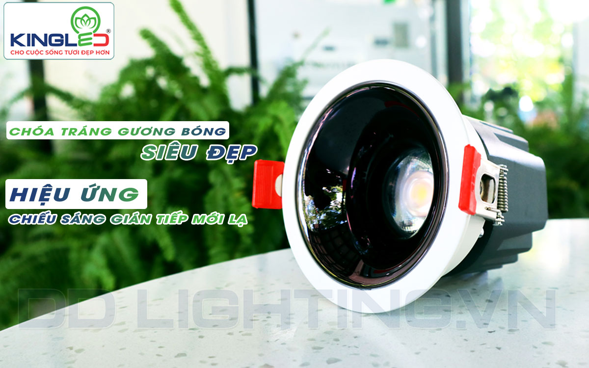 Đèn downlight âm trần rọi Kingled Tourmaline với hiệu ứng gián tiếp mới lạ