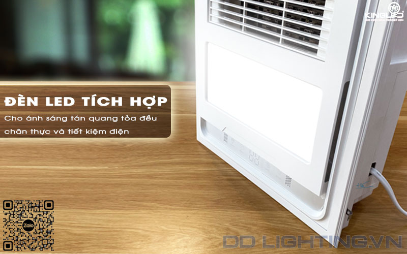 Quạt đèn điều hòa Kingled QSDH3030 tích hợp đèn chiếu sáng