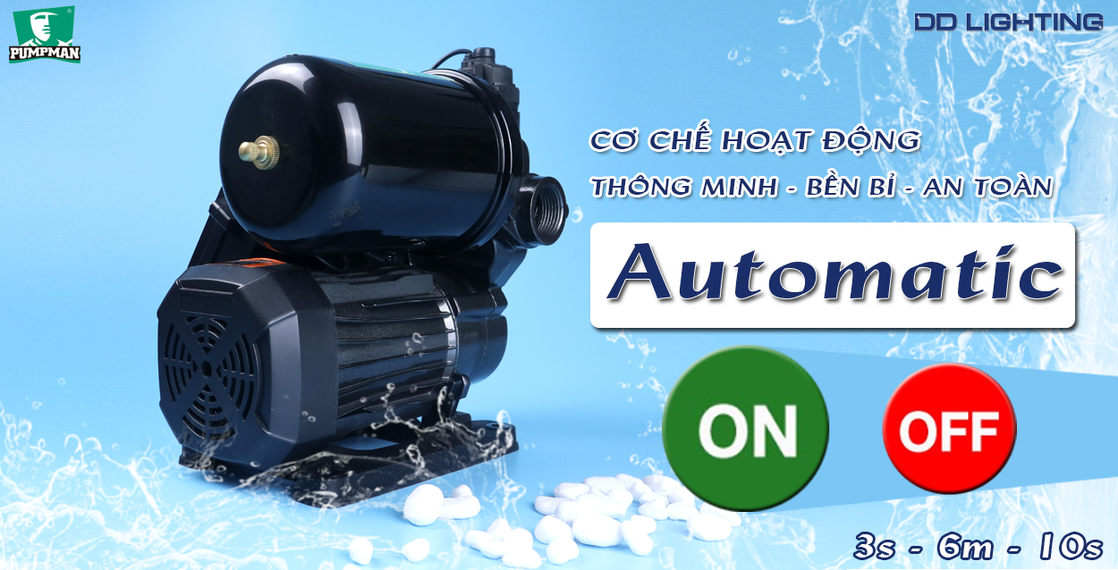Cơ chế máy bơm tăng áp tự động pumpman thông minh
