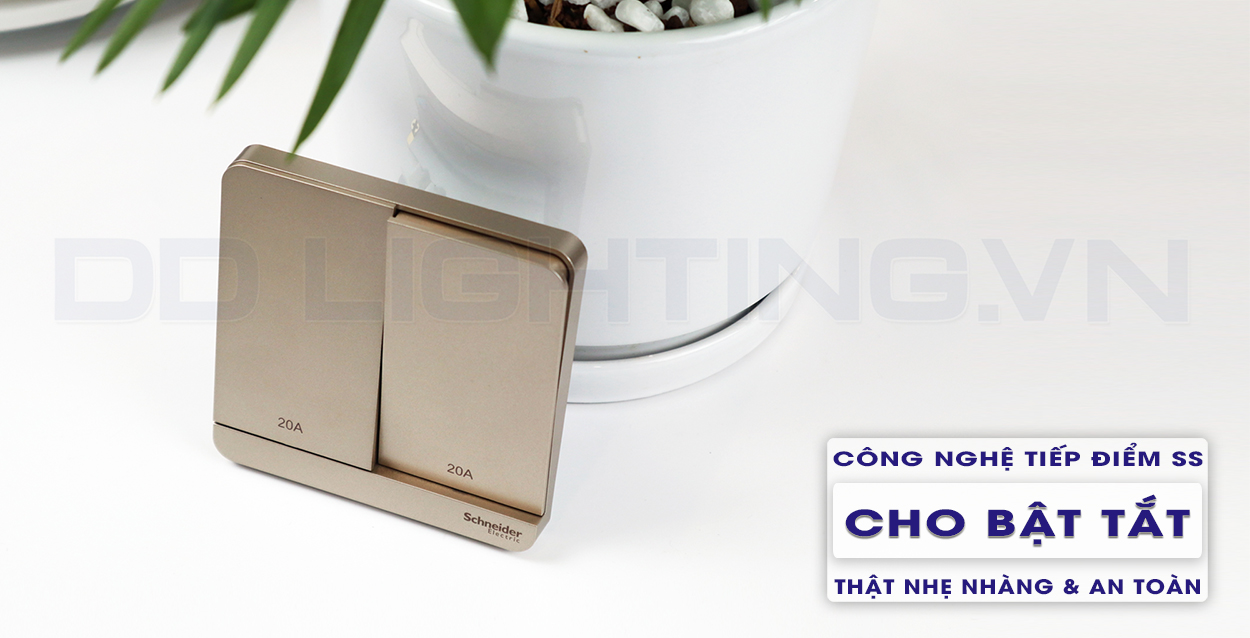 Bộ công tắc đôi 20A AvatarOn Schneider