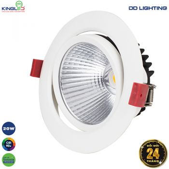 Đèn âm trần chiếu rọi Opal 20W DLR-20SS-T150-V/TT/T Kingled