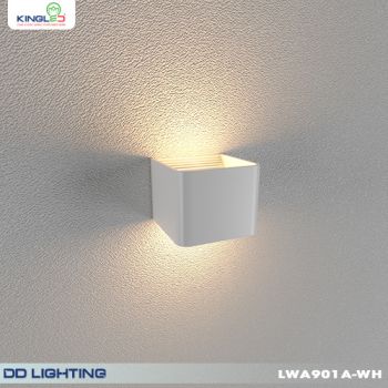 Đèn Tường Led Trong Nhà 5W Vỏ Trắng LWA901A-WH Kingled