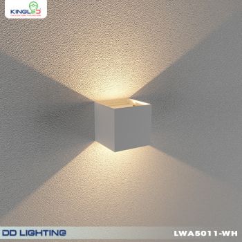 Đèn Led Gắn Tường Trong Nhà 5W LWA5011 Vỏ trắng Kingled