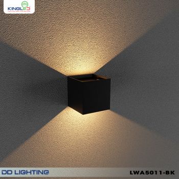 Đèn Led Gắn Tường Trong Nhà 5W LWA5011 Vỏ Đen Kingled