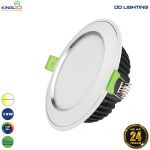 Đèn Led Âm Trần 10W D90 Đổi Màu - Diamond Mặt Cong Viền