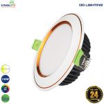 Đèn Led Âm Trần 10W D90 Đổi Màu - Diamond Mặt Cong Viền