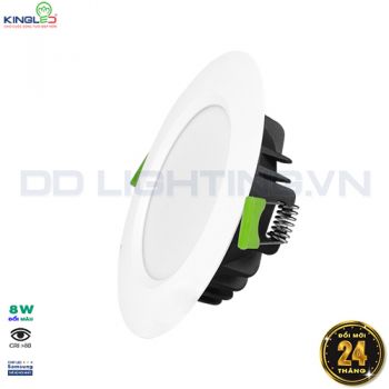 Đèn Downlight Âm Trần 8W D90 Đổi Màu - DOB