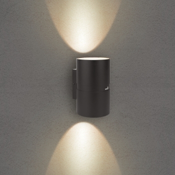 Đèn led gắn tường ngoài trời 2 đầu LWA0047B vỏ trắng Kingled