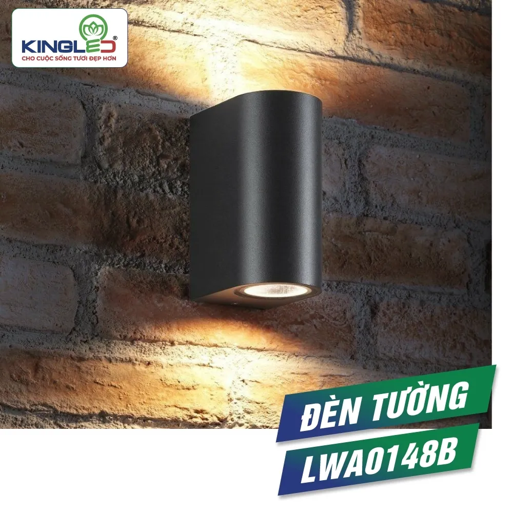 Đèn LED Gắn Tường ngoài trời LWA0148B Kingled