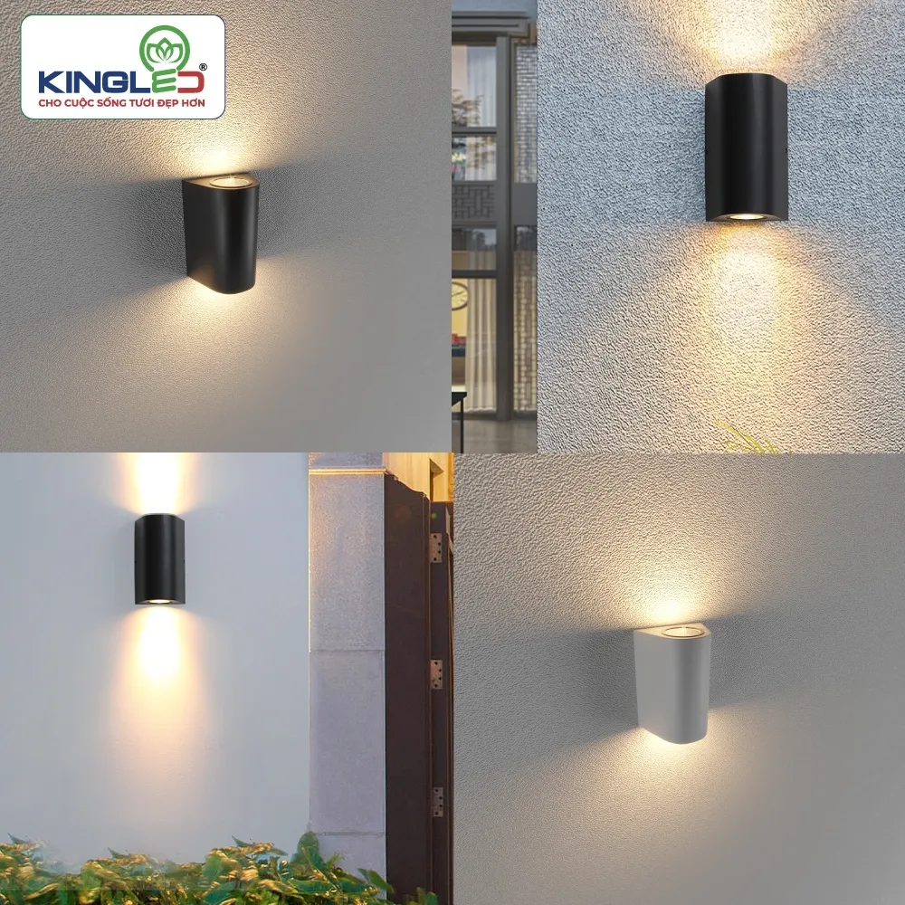 Đèn LED Gắn Tường ngoài trời LWA0148B Kingled