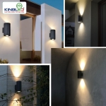 Đèn LED Gắn Tường Ngoài Trời 2 Đầu LWA122-2*10W Kingled