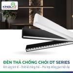 Đèn LED thả chống chói 40W DTCR-40BR-120-V/TT/T-D Vỏ đen