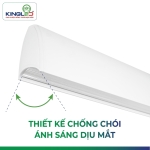 Đèn LED thả chống chói 40W DTCR-40BR-120-V/TT/T-D Vỏ đen