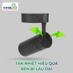 Đèn led đế ngồi rọi Spinel 10W DN-10SS-V/TT/T-D vỏ đen Kingled
