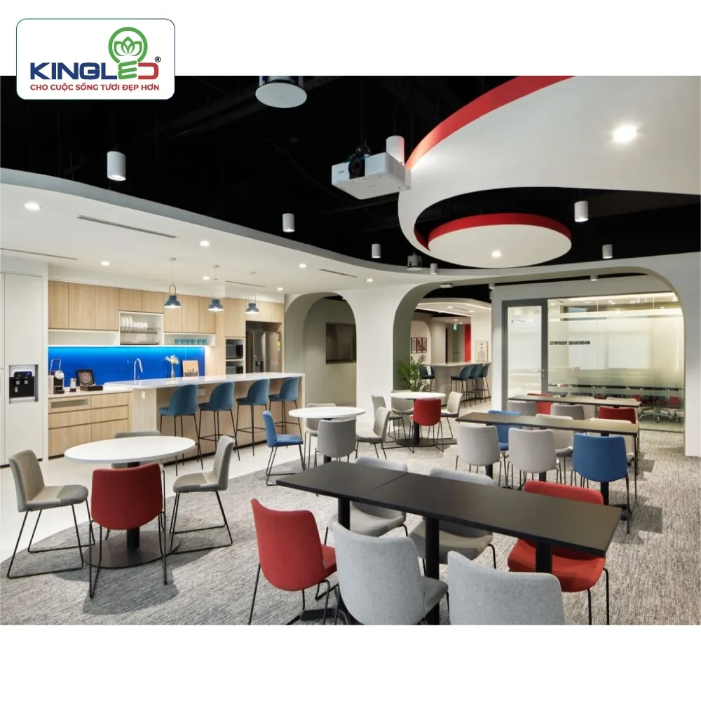 Đèn led ống bơ chiếu rọi Emerald 7W chóa màu vỏ đen