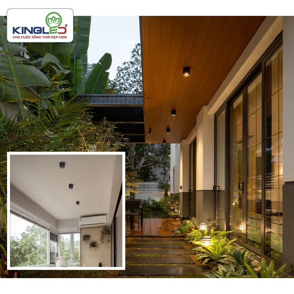 Đèn led ống bơ chiếu rọi Malachite 12W Kingled chính hãng