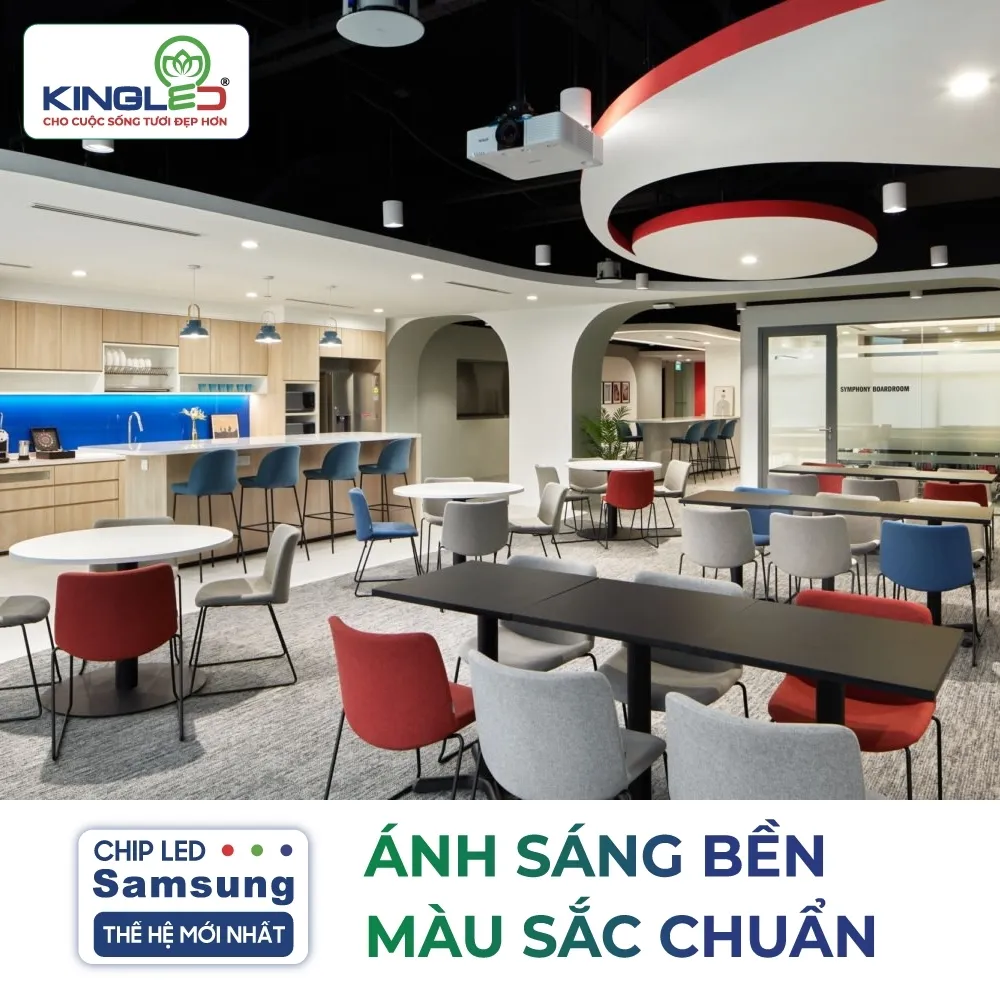 Đèn led ống bơ chiếu rọi 15w PERIDOT Kingled chính hãng