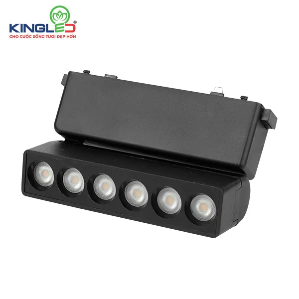 Đèn led ray nam châm siêu mỏng chiếu rọi xoay 6W Kingled