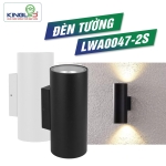 Đèn led gắn tường ngoài trời 2 đầu LWA0047-2S vỏ trắng Kingled