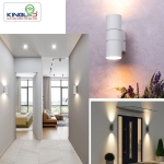 Đèn Led gắn tường ngoài trời 2*12W LWA01G Kingled chính hãng